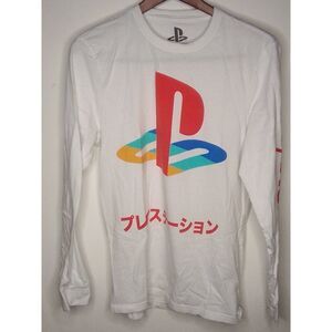Sony PlayStation 100% Cotton Long Sleeve T Shirt In Size S.